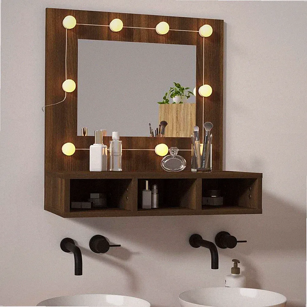 Spiegelschrank Bad Mit Led Beleuchtung Badezimmer Spiegelschra Anti-Beschlag neu