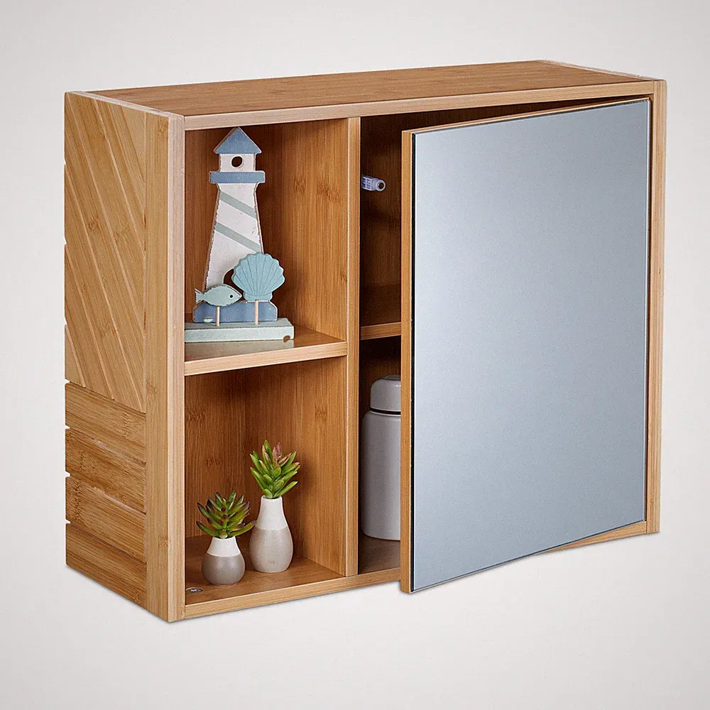 Spiegelschrank Badezimmer Hängeschrank Badschrank mit Spiegel Wandregal für Bad