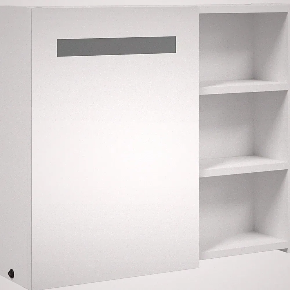 Spiegelschrank | Badezimmer | LED-Beleuchtet | Wandspiegel | Gästebad | 60x13x52
