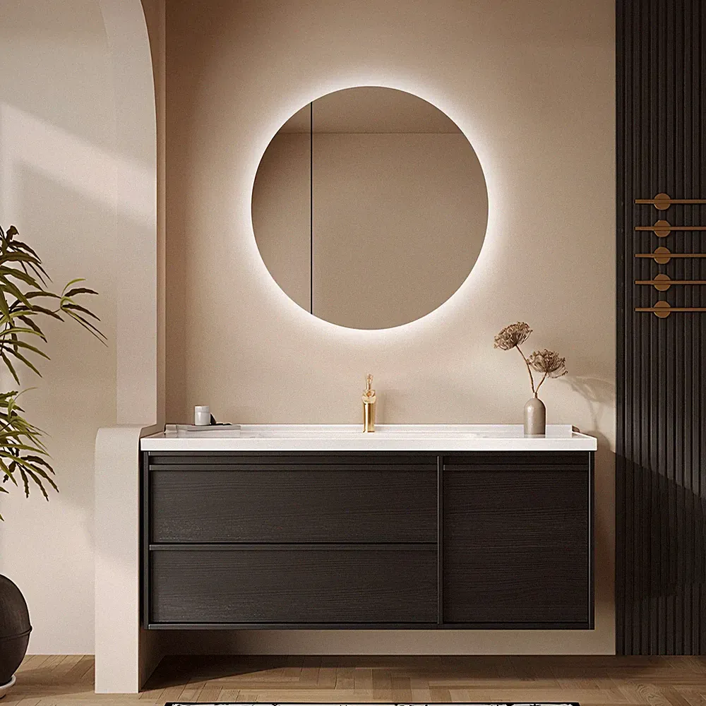 spiegelschrank bad schwarz 60cm