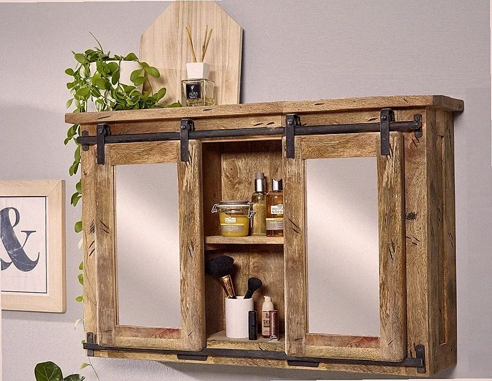 Eisen Spiegelschrank