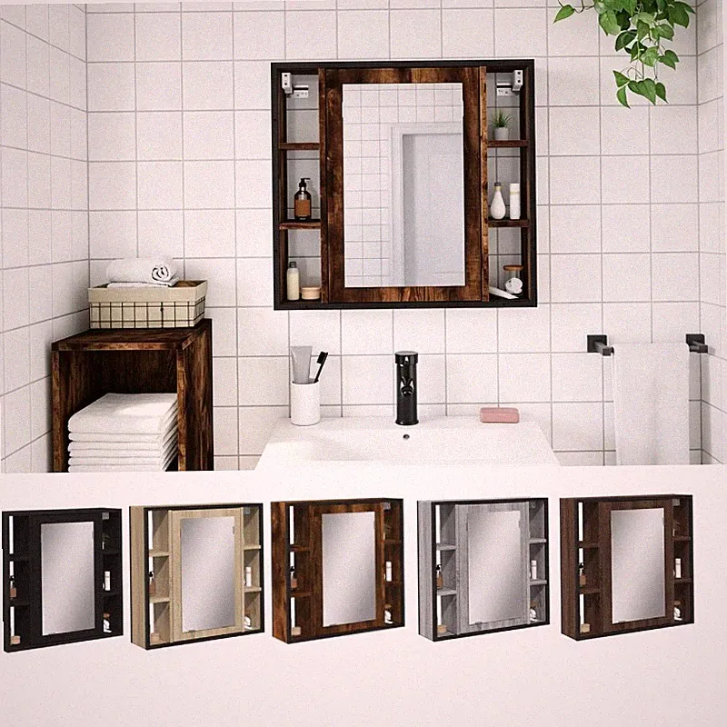 Spiegelschrank Badschrank Badspiegel Wandschrank Badezimmerschrank 60x16x60 cm