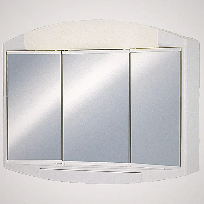 Spiegelschrank Badschrank Elda Badspiegel Badezimmer Spiegel 3-türig Licht+Dose
