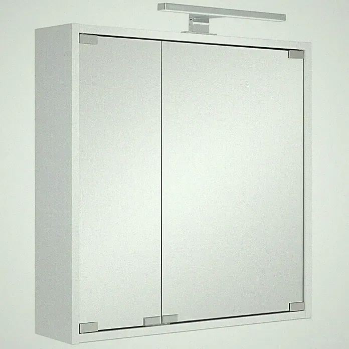 Spiegelschrank Badschrank Riva LED Flora Badspiegel Spiegel Licht + Steckdose