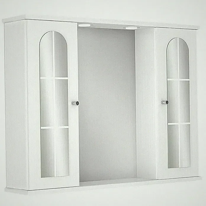 Spiegelschrank Badschrank Riva LED Magic Badspiegel Spiegel Licht + Steckdose