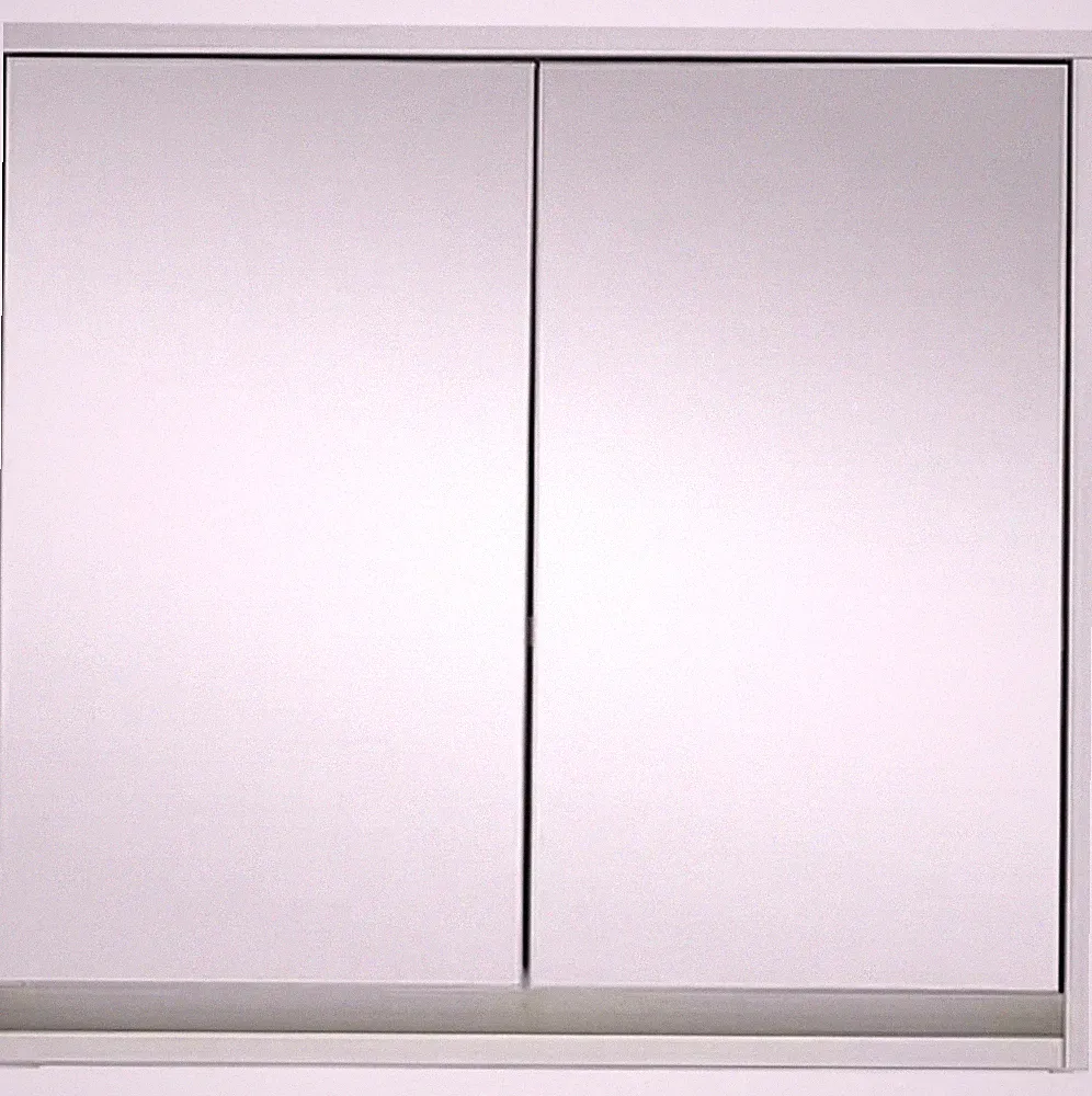 Spiegelschrank Badschrank Weiß 60 x 60 cm Badspiegel Badezimmer