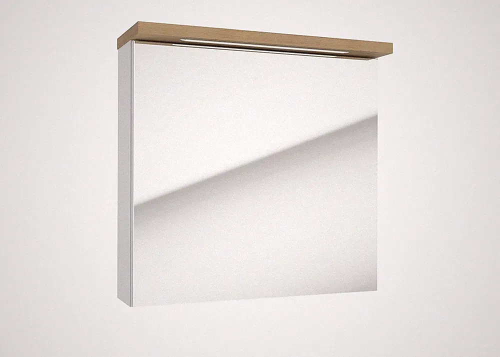 Spiegelschrank Badspiegel Badschrank Wandspiegel LED-Beleuchtung Dose 60x60cm