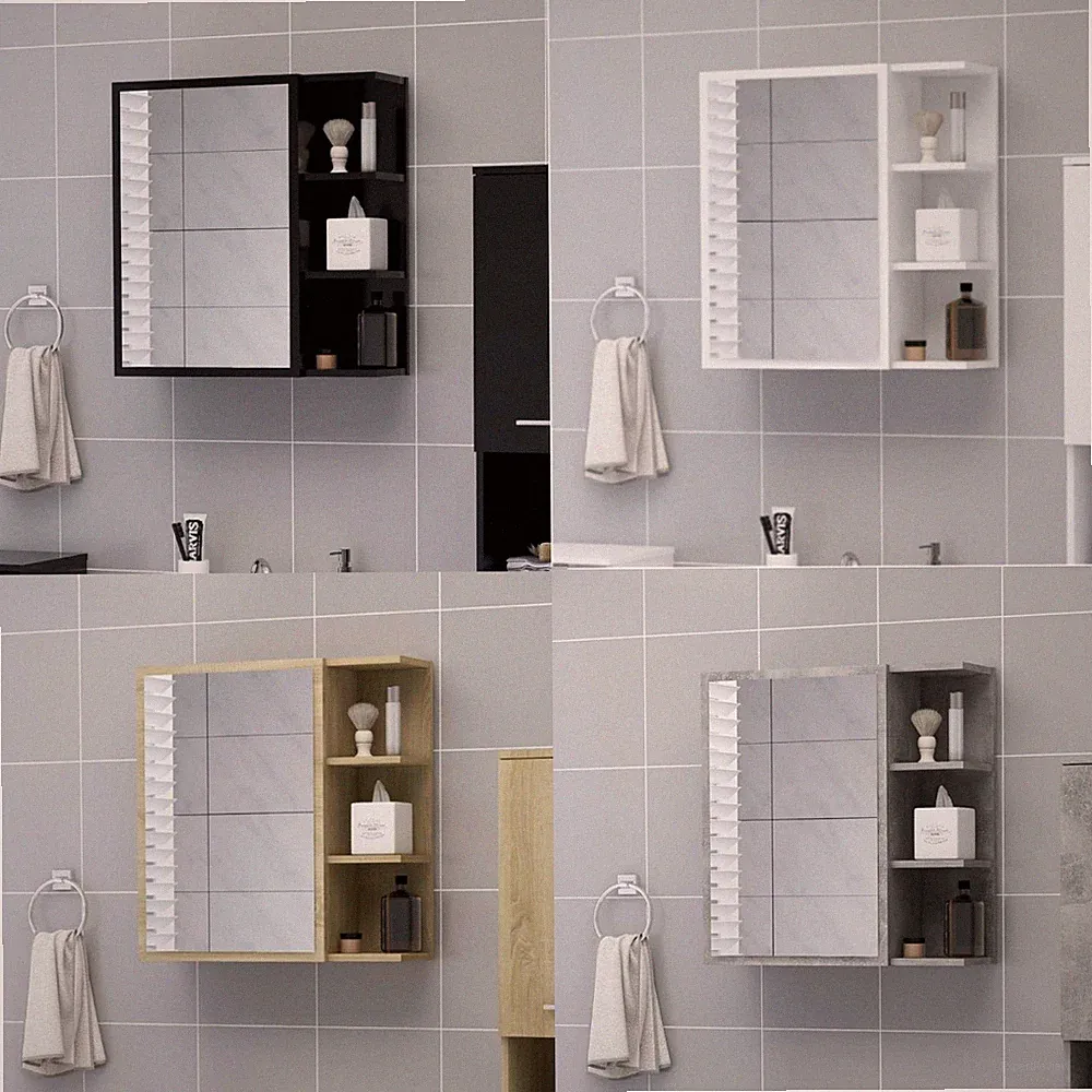 Spiegelschrank Badspiegel Wandschrank Badezimmerspiegel Hängespiegel mit Regal