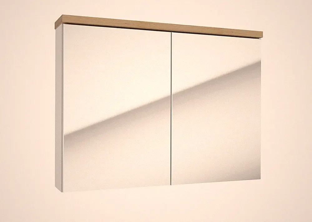 Spiegelschrank Badspiegel Wandspiegel Badschrank MDF 80x60cm SoftClose System
