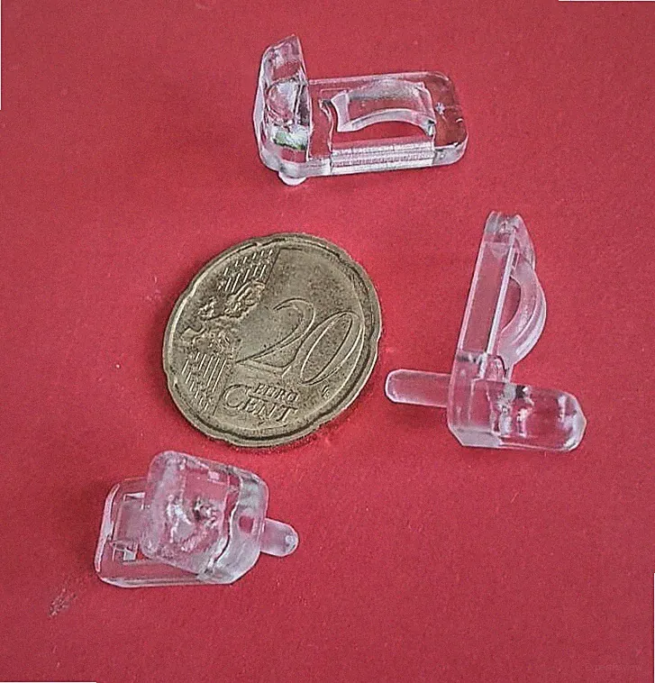 Spiegelschrank Bodenträger 3 / 5 mm Kippsicherung Kunststoff transparent NEUz
