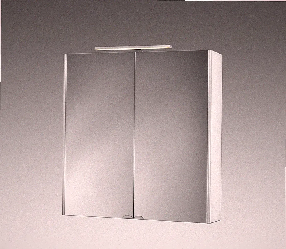 Spiegelschrank Dekor ALU-LED 65,5cm