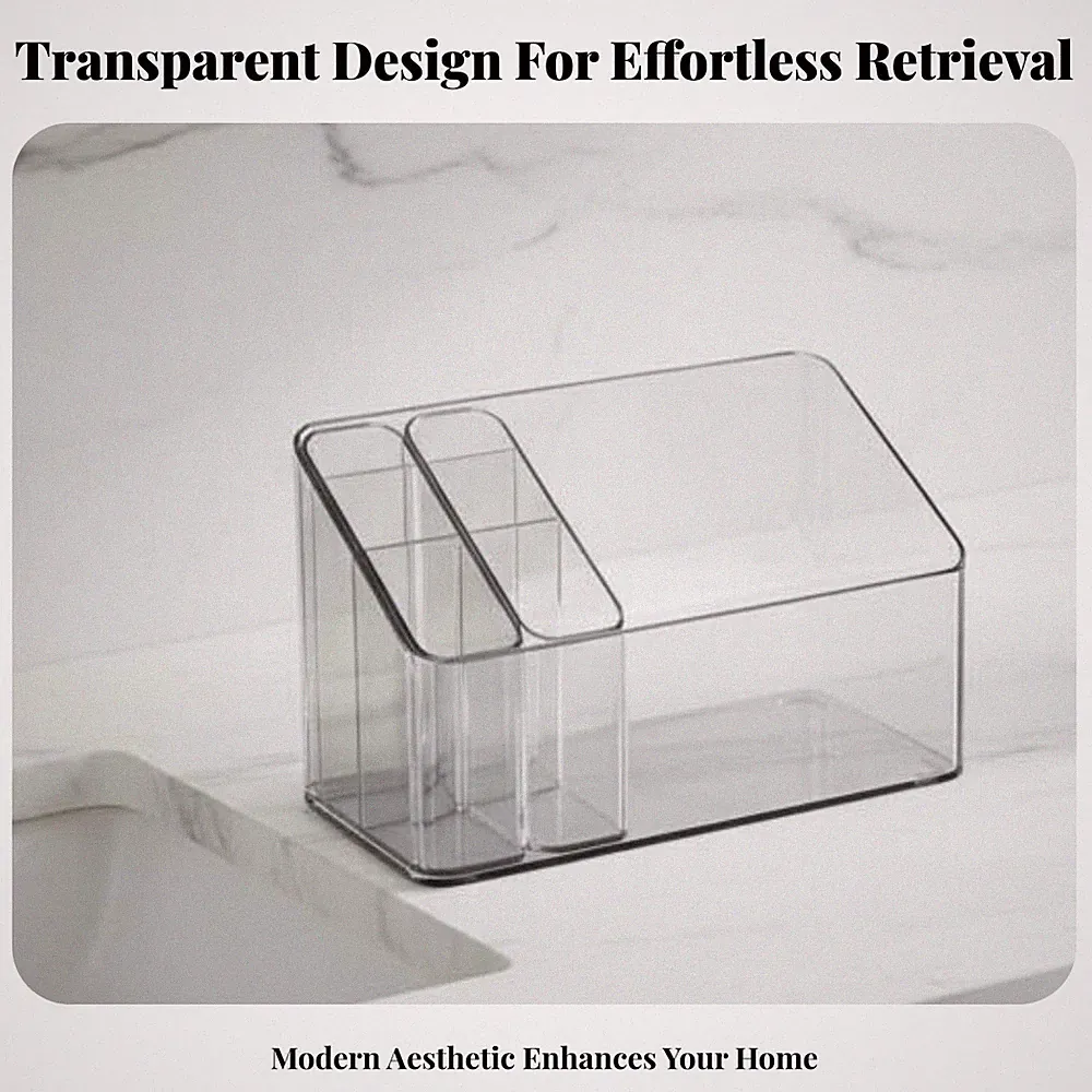Spiegelschrank-Einsatz Transparent Kosmetik-Organizer Mehrere Fächer für Frauen