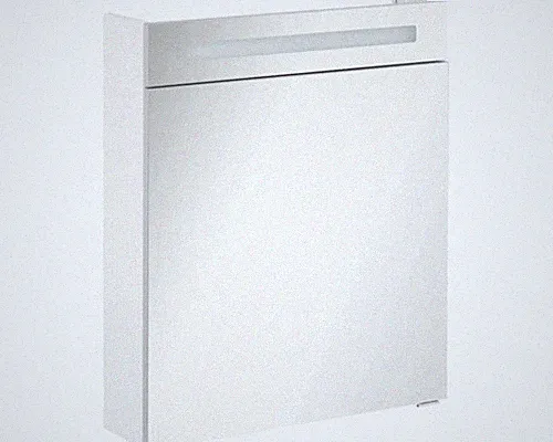 Spiegelschrank FACKELMANN B.clever 60 x 16 x 71 cm weiß 1-türig LED IP 20