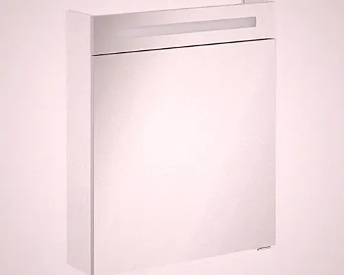 Spiegelschrank FACKELMANN B.clever 60 x 16 x 71 cm weiß 1-türig LED IP 20