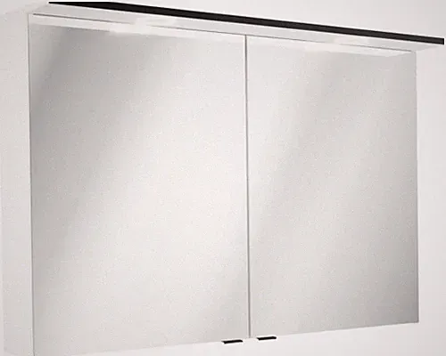 Spiegelschrank FACKELMANN Flair 100,2 x 26,5 x 69,6 mm weiß 2-türig LED IP 20
