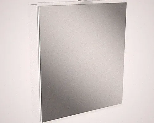 Spiegelschrank FACKELMANN Lima 60 x 15,5 x 73 cm weiß 1-türig LED IP 20