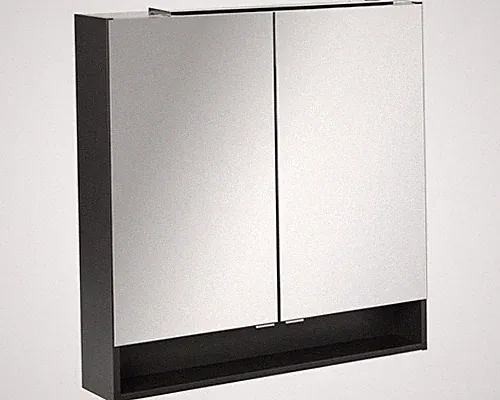 Spiegelschrank Fackelmann LUNA 80x80x15,5 cm 2-türig anthrazit 87218