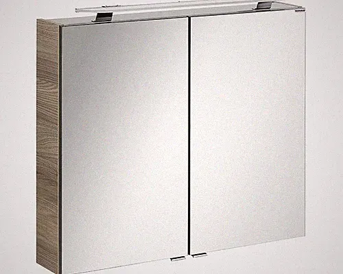 Spiegelschrank FACKELMANN Luxor 2 türig Steinesche 80x72,5x16 cm LED
