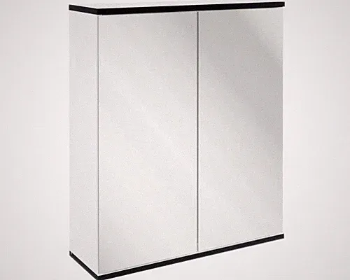 Spiegelschrank FACKELMANN TE-A 60 x 20 x 71,3 cm weiß matt 2-türig