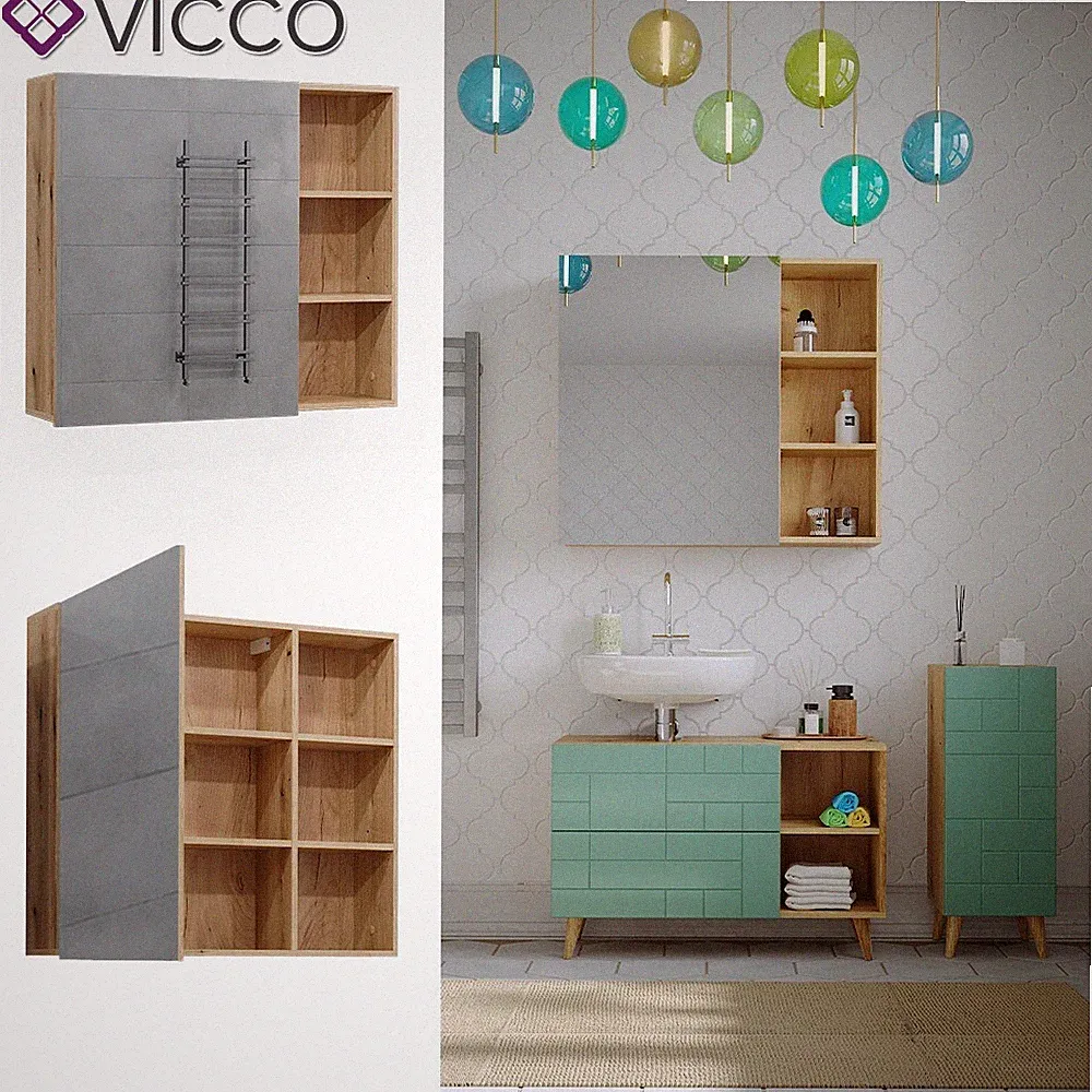 spiegelschrank bad 90x80