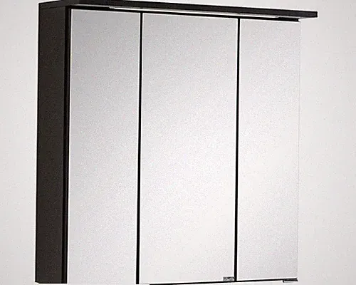 Spiegelschrank Held Möbel 60 x 20 x 66 cm dunkelgrau 3-türig 009