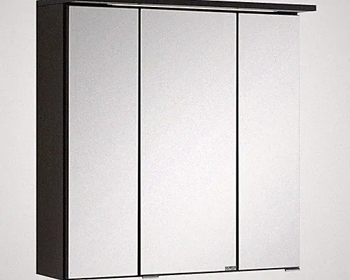Spiegelschrank Held Möbel 60 x 20 x 66 cm dunkelgrau 3-türig 009