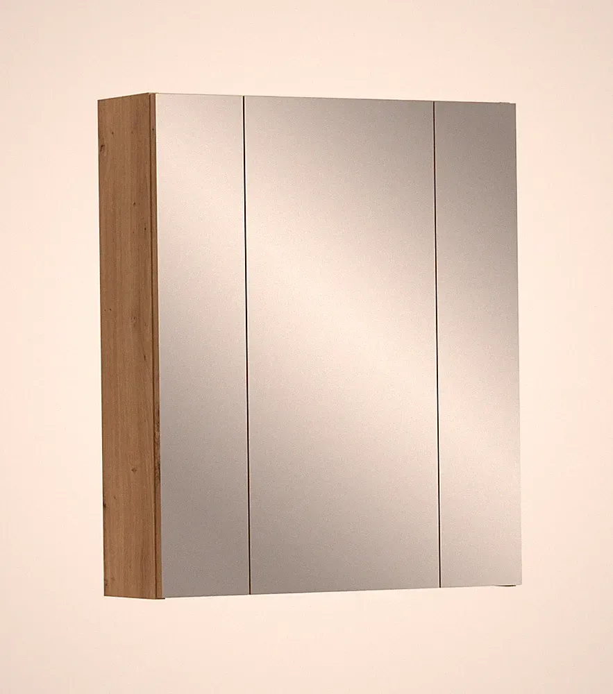 Spiegelschrank Ice 60x70x18 cm in Korpus und Front Artisan Oak Nachbildung...