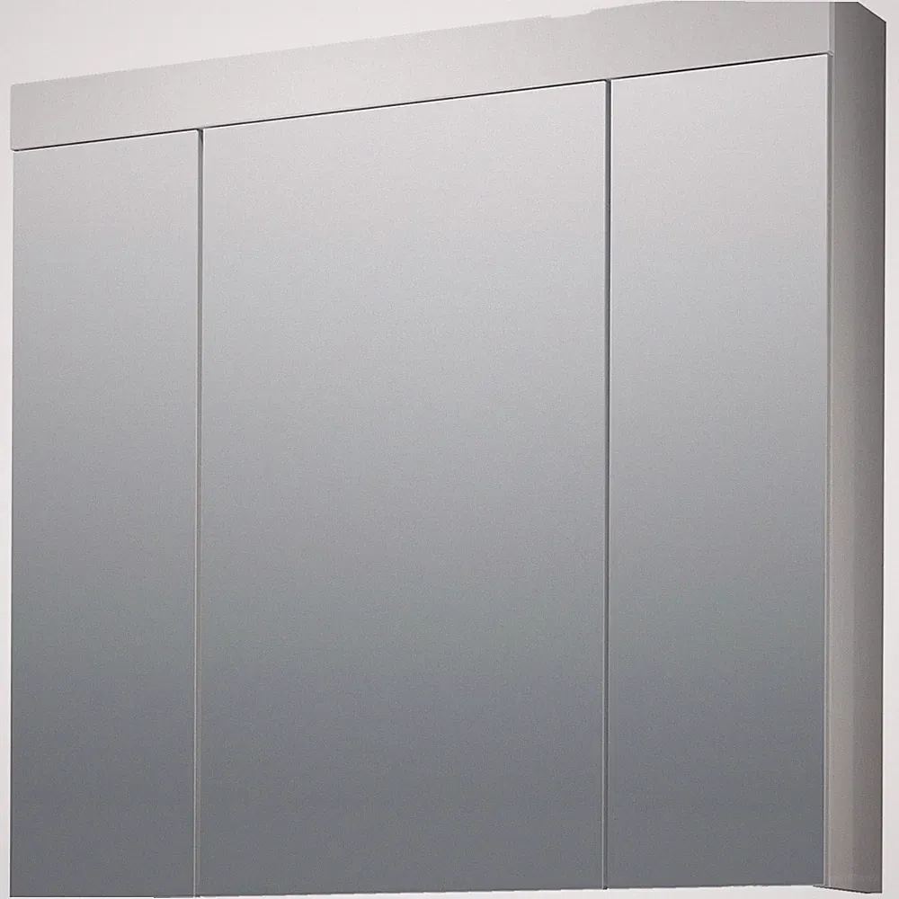 Spiegelschrank in Hochglanz weiß Badezimmer Gäste-WC Bad Spiegel