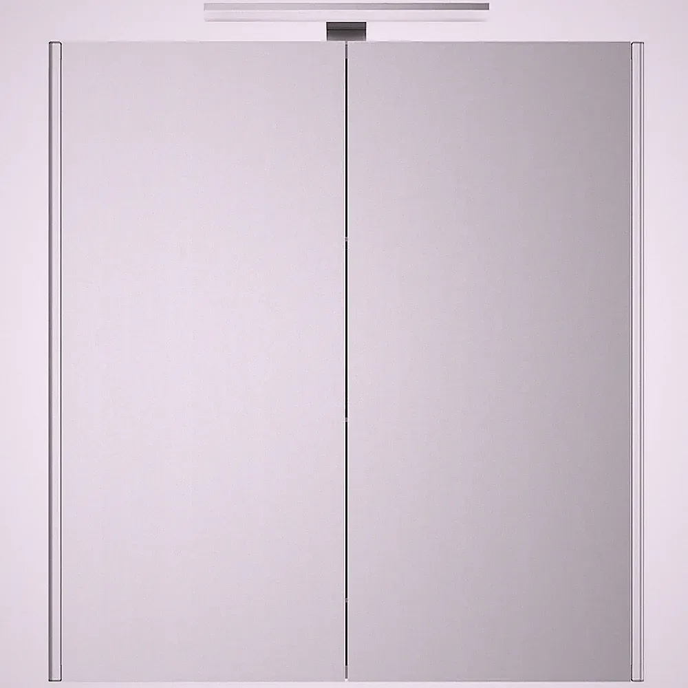 Spiegelschrank Jokey, mit LED-Licht, Aluminium - B