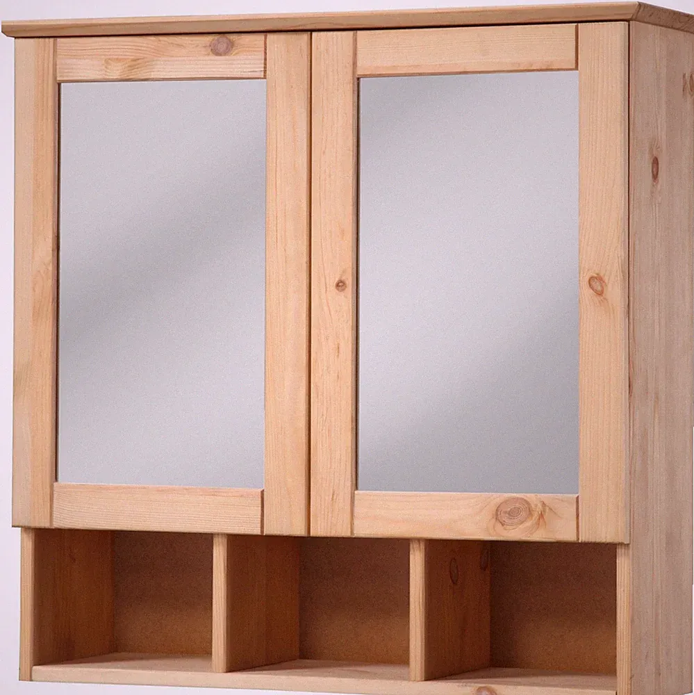 spiegelschrank bad holz massiv