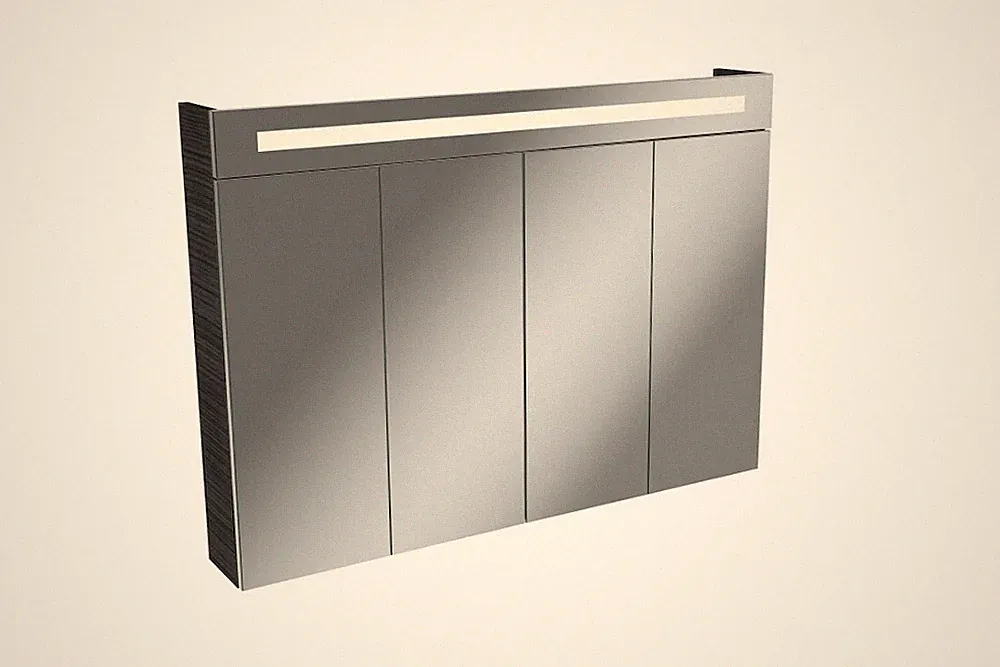 Spiegelschrank LED Badmöbel Badschrank Fackelmann Twindy 110 cm