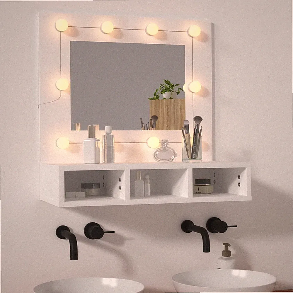 Spiegelschrank LED Badspiegel Wandschrank Badezimmerschrank Acryl Spiegel