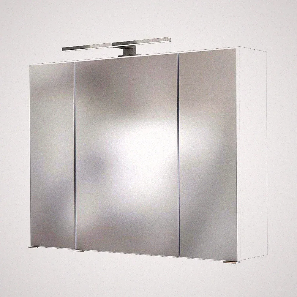 Spiegelschrank LED Beleuchtung 80cm weiß Badspiegel Badezimmer-Spiegel Badmöbel