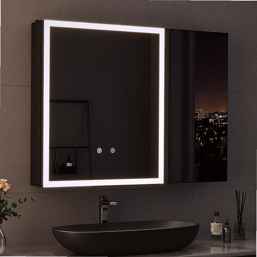 Spiegelschrank LED Spiegelschrank Badezimmer Schrank Kalt/Neutral/Warmweiß 60x80