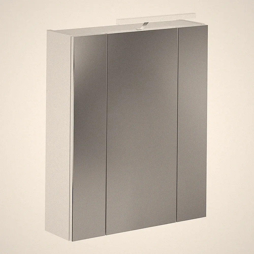 Spiegelschrank LINUS - weiß - mit Beleuchtung - 60 cm