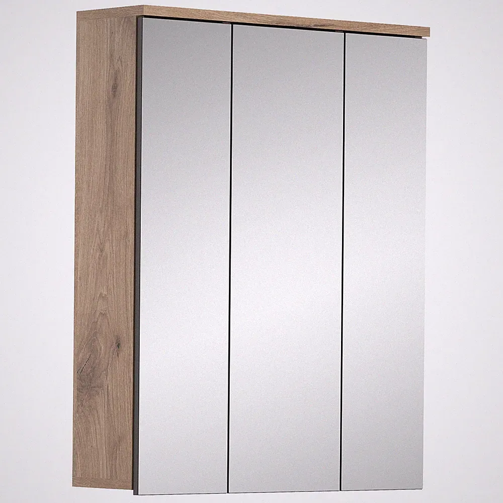 Spiegelschrank MASON - Nox Oak - Basalt grau - 60 cm