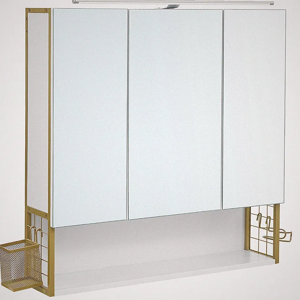 Spiegelschrank mit Beleuchtung Badezimmerschrank BadschrankWandschrank BBK124A10