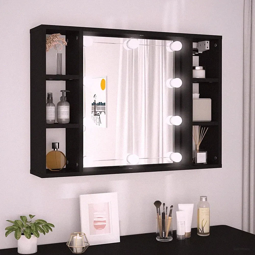 Spiegelschrank mit LED Beleuchtung Wandschrank Aufbewahrungsschrank Badschrank