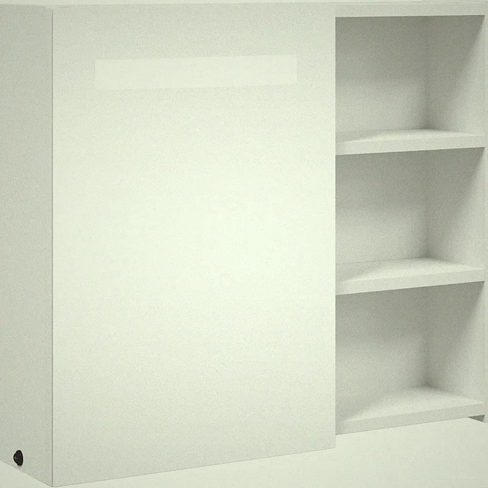 Spiegelschrank Mit LED-Beleuchtung Weiß 60x13x52 Cm