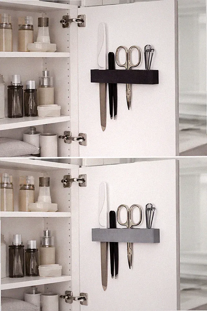 Spiegelschrank Organizer Halter – Accessoires Zubehör – selbstklebend
