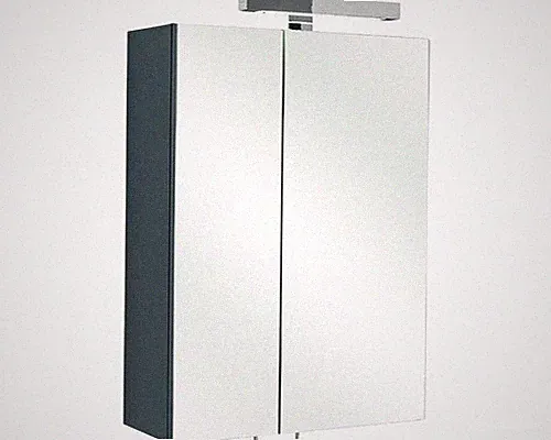 Spiegelschrank Pelipal 2-türig anthrazit 50 x 70 cm