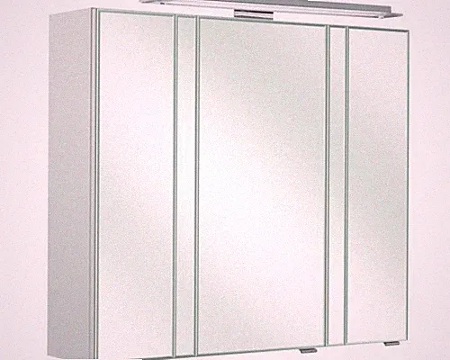Spiegelschrank Pelipal 80 x 20 x 73 cm weiß hochglanz 3-türig LED IP 20