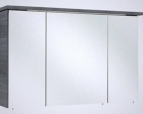 Spiegelschrank Pelipal Cesa III 115 x 20 x 72 cm graphit streifen quer 3-türig L