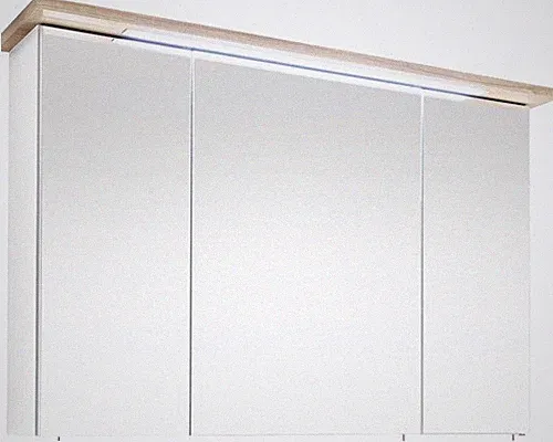 Spiegelschrank Pelipal Cesa III 115 x 20 x 72 cm weiß hochglanz 3-türig LED IP 4