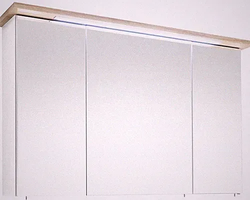 Spiegelschrank Pelipal Cesa III 115 x 20 x 72 cm weiß hochglanz 3-türig LED IP 4