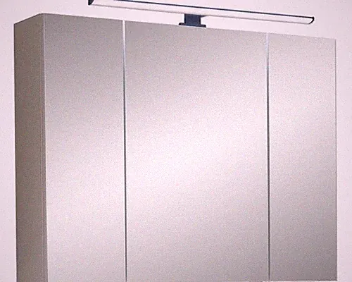 Spiegelschrank Pelipal Quickset 500 80 x 20 x 64 cm kaschmir 3-türig LED IP 44
