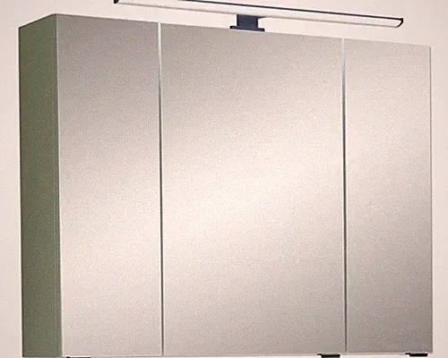 Spiegelschrank Pelipal Quickset 500 80 x 20 x 64 cm salbei 3-türig LED IP 44