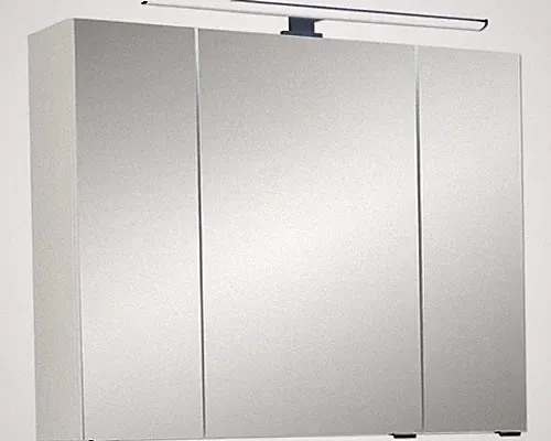 Spiegelschrank Pelipal Quickset 500 80 x 20 x 64 cm weiß 3-türig LED IP 44