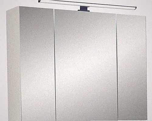 Spiegelschrank Pelipal Quickset 500 80 x 20 x 64 cm weiß 3-türig LED IP 44