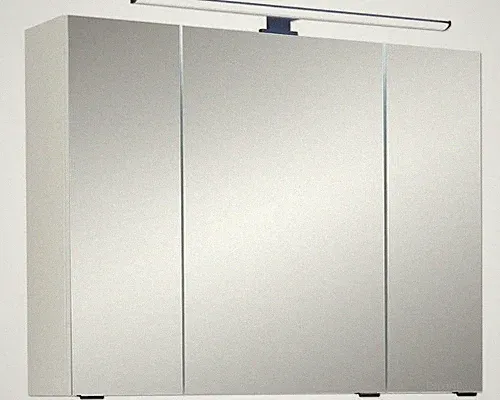 Spiegelschrank Pelipal Quickset 500 80 x 20 x 64 cm weiß 3-türig LED IP 44
